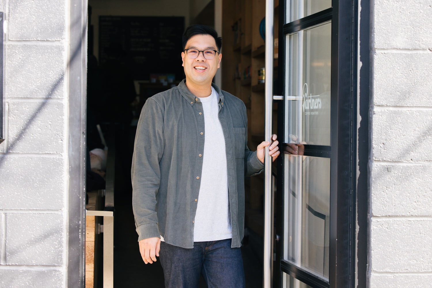 Cary W. at Partners Coffee's Williamsburg Cafe in Brooklyn, NY